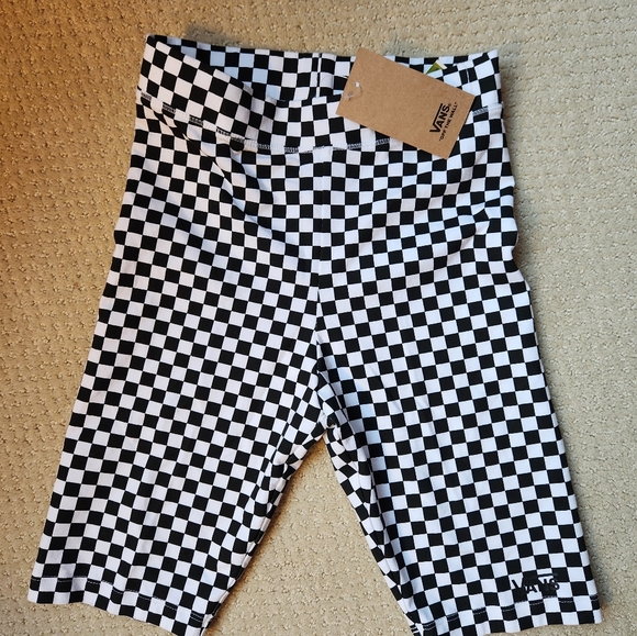 NWT ❗️ Vans of the wall cotton checks  black and white shorts size XS - Picture 5 of 10